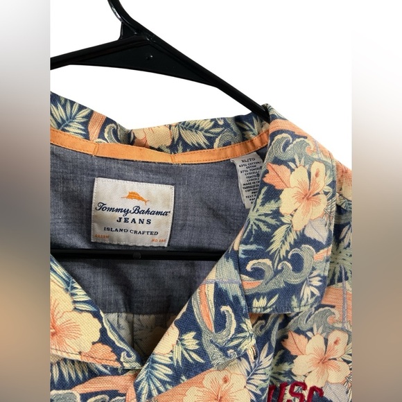 Tommy Bahama floral USC College button down shirt - Picture 3 of 5